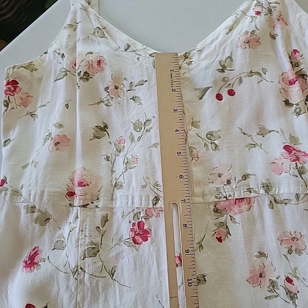 Cut Loose Midi‎ Dress Medium Sleeveless Beachy Boho Cottagecore Feminine Summer